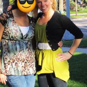 Loose olive tunic tank